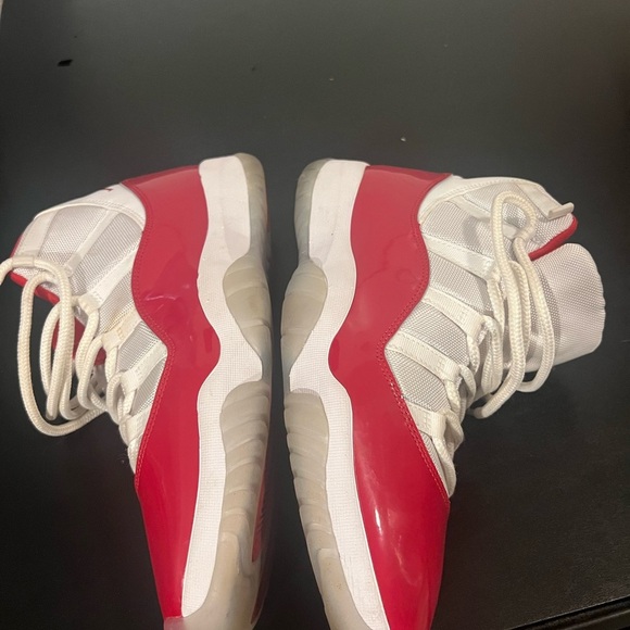 Jordan 11 Retro Men's Athletic Shoes - Red and White - Picture 6 of 7
